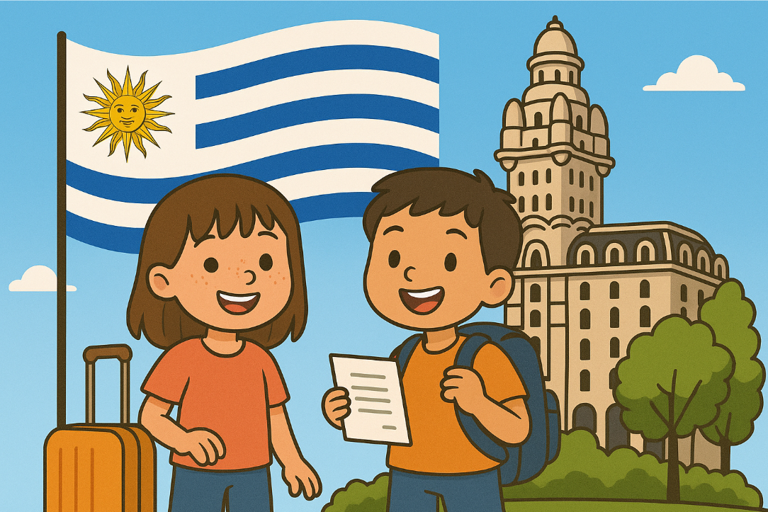¿Dónde sacar permiso de viaje para niños de Uruguay?
