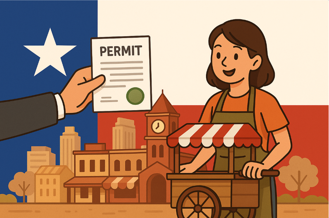 Dónde sacar permiso para vender en la calle en texas