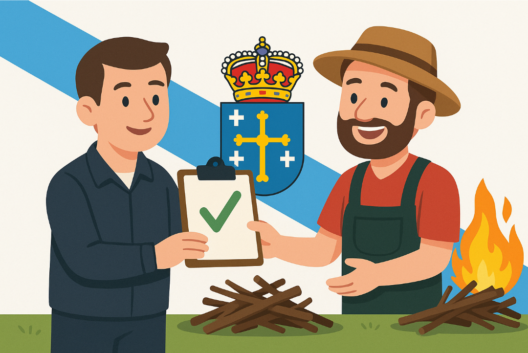Sacar permiso quema Galicia