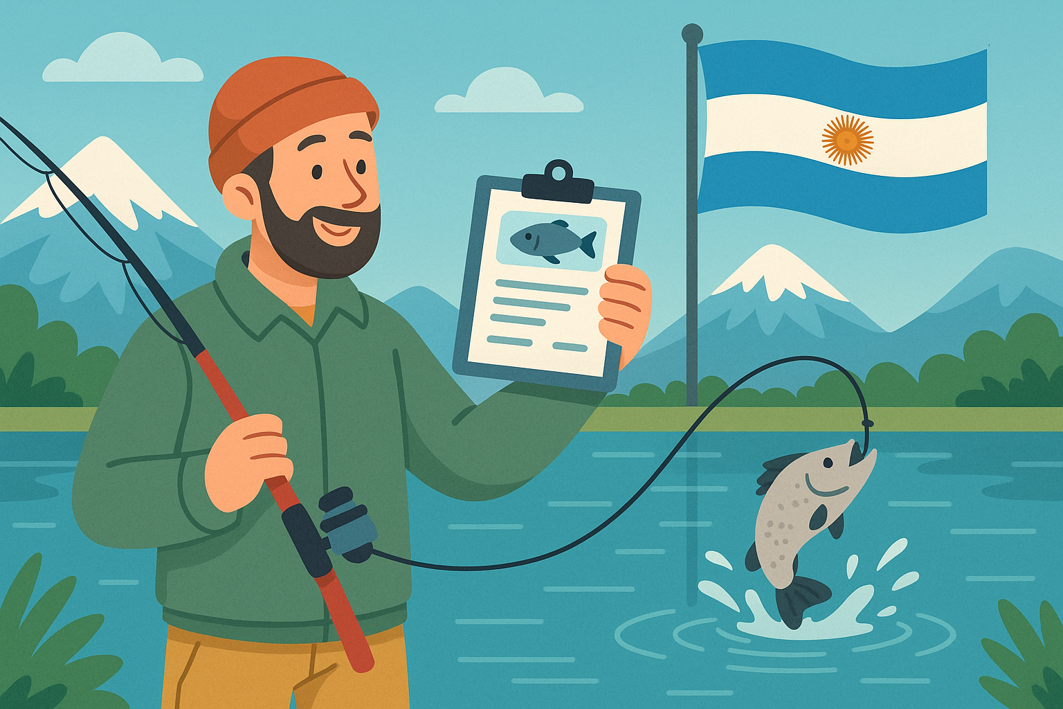 Cómo sacar permiso de pesca continental patagonico