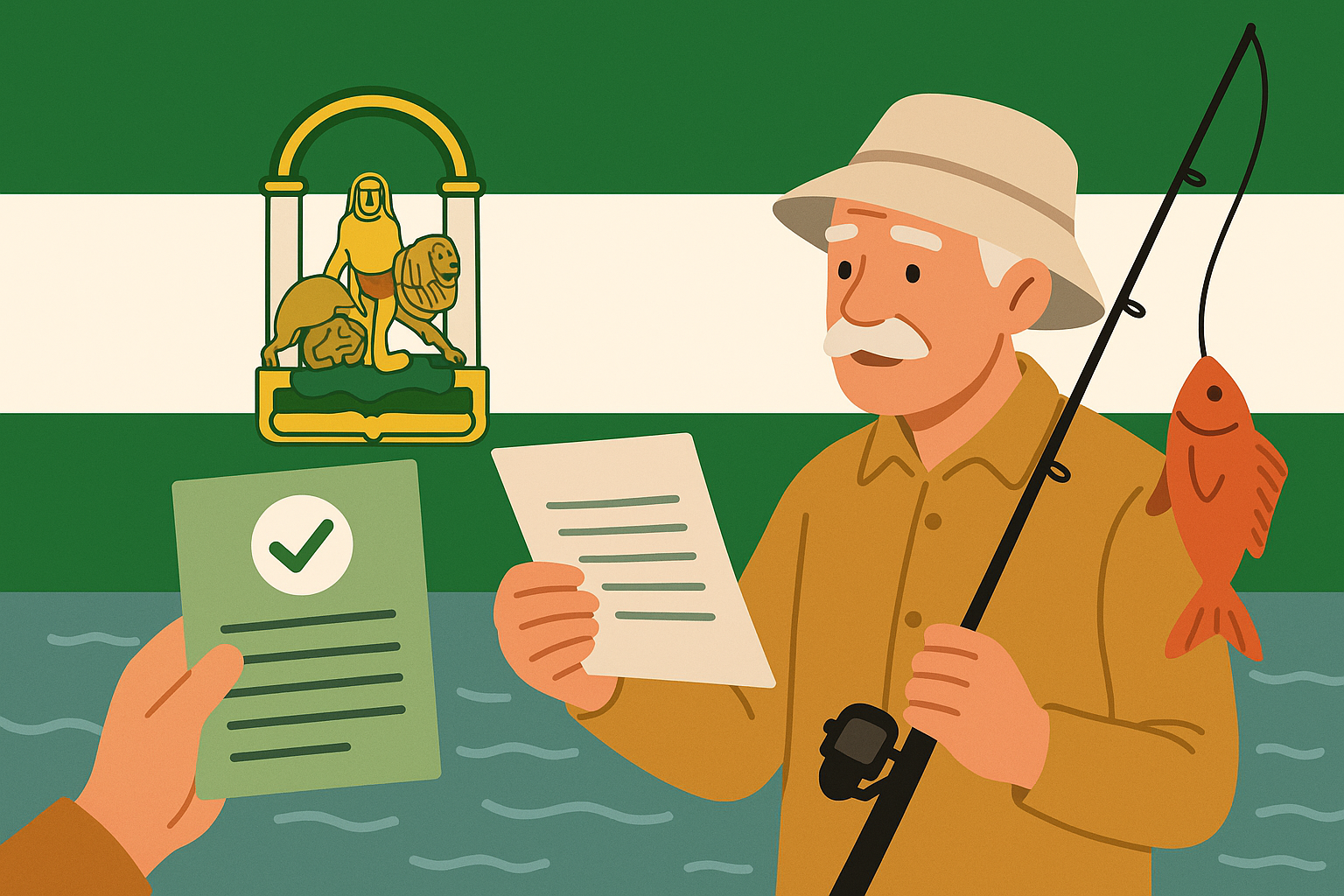 Sacar permiso de pesca de la junta de Andalucia